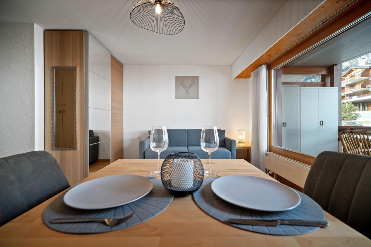 Charmant Studio Renove Situe Dans Les Bains D'Ovronnaz, Immeuble Les Sources Ngoại thất bức ảnh